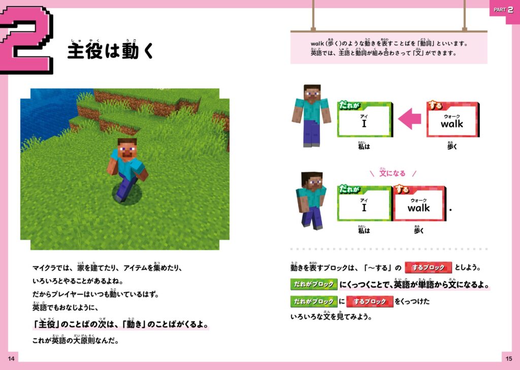 マインクラフトの世界で楽しく学べる新感覚英語学習書が発売