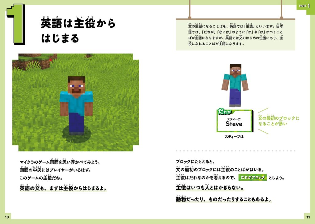 マインクラフトの世界で楽しく学べる新感覚英語学習書が発売